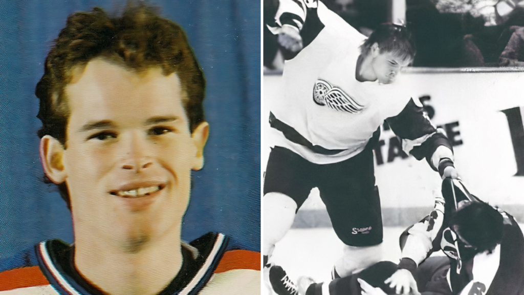 Den döve NHLspelaren Old School Hockey Jim Kyte